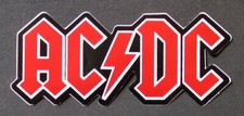 Autocollant 10 x 4 cm AC/DC  ACDC Angus YOUNG Bon SCOTT Hard Rock AC DC stickers