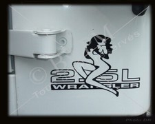 Sticker Woman Jeep Wrangler