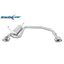 Silencieux Inox Inoxcar Peugeot 206 2.0 S16/GTi - sortie Duplex ovale 120x80mm