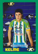 CYCLISME carte cycliste JOSE ENRIQUE GUTIERREZ équipe KELME