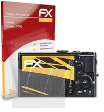 atFoliX 3x Film Protection d'écran pour Nikon Coolpix P300 mat&antichoc