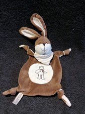 Doudou plat lapin bandana