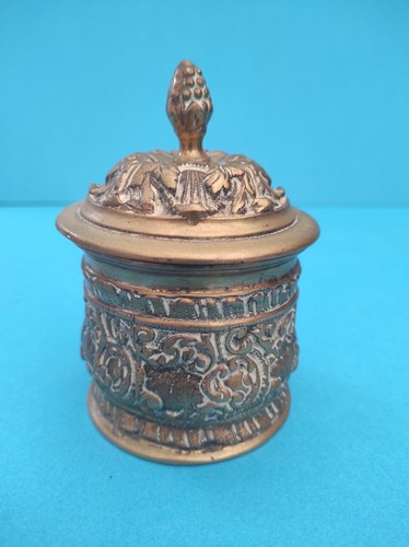 Coffret rond bronze - en, joli