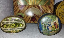 7 Boîtes Métal Anciennes de