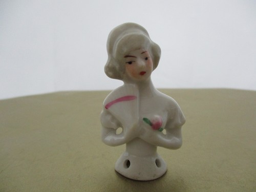 Girl with fan rose pin - with, &