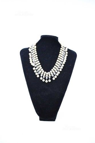 Collier vintage perles fines - collier,