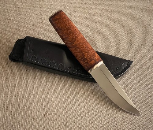 Custom puukko with box elder - custom,