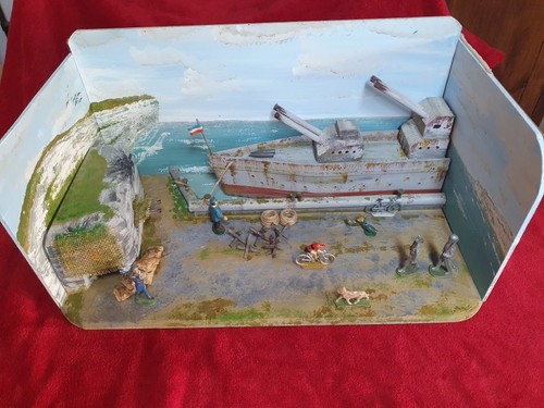 Rare jouet decor diorama port - diorama,