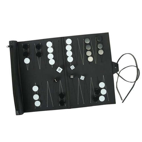 Ensemble backgammon cuir - ensemble,