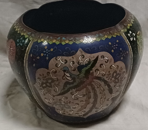 Pot émaux cloisonnés - en,
