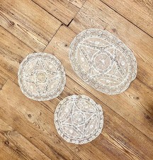 Lot De Trois Napperons Ancien