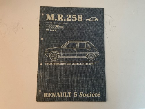 Manuel réparation mr258 - manuel,