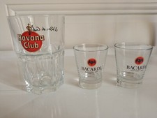 VERRES A RHUM HAVANA CLUB BACARDI CUBA