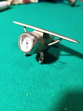 Montre bureau Avion Doré MS QUARTZ JAPAN MOVE Or Aviation Pilote Vintage Déco