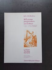PARTITION - R.N. CH. BOCHSA - 50 leçons progressives pour la harpe - 1er cahier