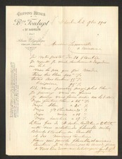 SAINT-SORLIN (01) CHIFFONS & METAUX "B. FONLUPT" en 1901