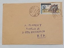 Lettre Timbre Benin Varieté