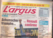 L'ARGUS N°3432 SHUMACHER / ALFA 145 1.3L / LANCIA KAPPA / VOLVO 850 T5R