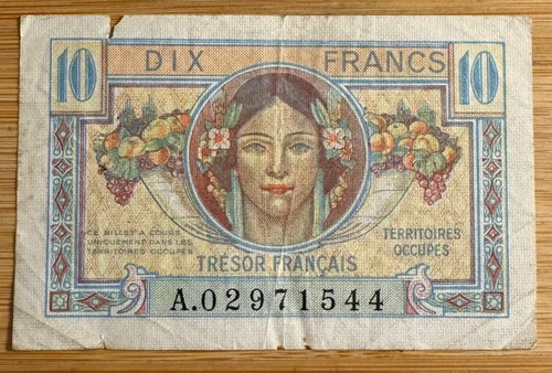 Billet francs tresor - billet, 10
