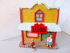 FACADE SALOON BARMAN ET IVROGNE ATLAS PLASTOY VILLAGE LUCKY LUKE 2006