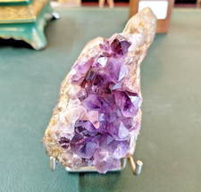 DRUSE d'AMETHYSTE Pierre Collection MINERALOGIE Mineraux 8MAG 09/09