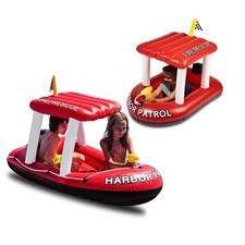 Zone Tech Bateau Gonflable Rouge Pour Enfants Et Tout-Petits Avec Pistolet À Eau
