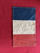 WW2 US ARMY DRAPEAU FRENCH FRANCAIS  21 CM X 12 CM MATERIEL ORIGINAL