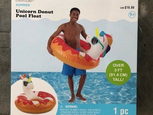 Inflatable unicorn donut - donut, pool