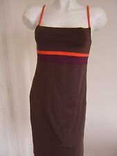 RAVISSANTE  ROBE BAIN DE SOLEIL NEUVE " PRINCESSE TAM TAM " CHOCOLAT T.42