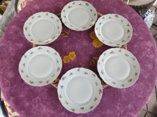 6 Assiette Plate CNP Haute Porcelaine De Luxe Du Berry Déco Floral Coloré 23,5cm