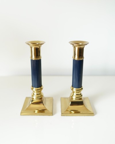 Bougeoirs flambeaux laiton