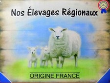 Plaque métal Nos Elevages