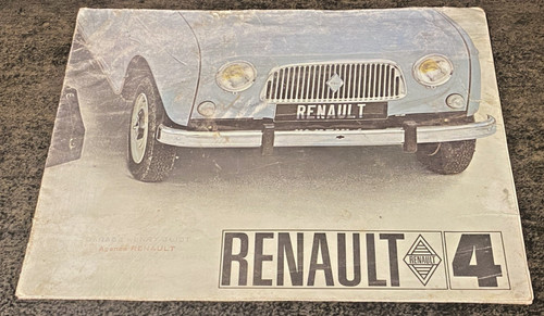 Brochure vente renault 4 - brochure,