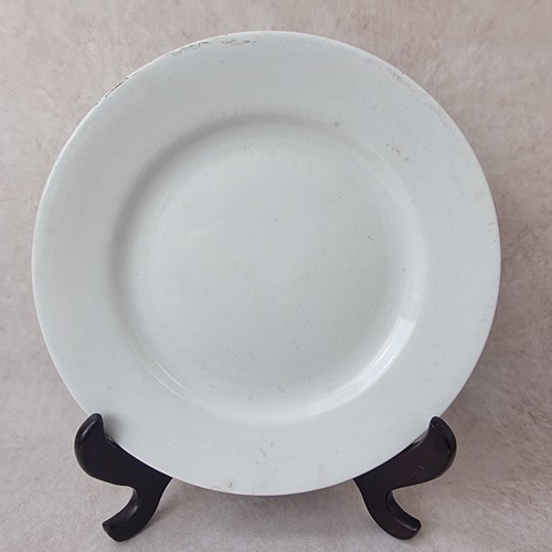 Assiette ancienne blanche - assiette,