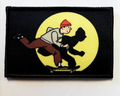 Patch morale 5x8cm tintin - morale,