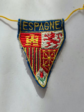 ancien écusson fanion brodé