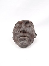 Masque mortuaire en bronze