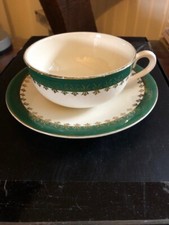 Tasse et soucoupe - Digoin Sarreguemines France - Véritable opaque -  EMERY