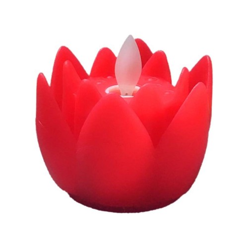 Bougie lotus led sans - bougie,