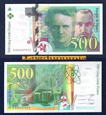 500 Francs Pierre et Marie