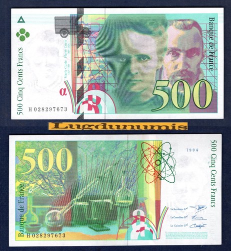 500 francs pierre marie - francs,