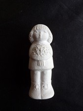 FIGURINE MARBELL-BELGIQUE-STONE ART-FILLE-14 cm