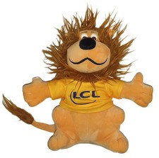Peluche doudou Lion orange