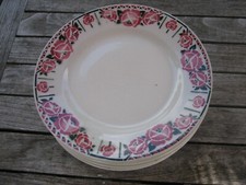 8 assiette ancienne dessert