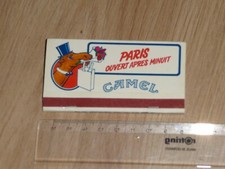 Pochette allumettes Collection les Rusées de CAMEL PARIS après minuit  neuve