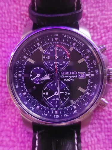Seiko men black chronograph - seiko, men's