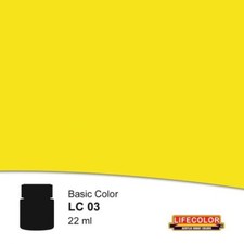 Peinture maquette Pot lifecolor acrylique LC03 jaune lumineux mat