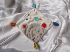 Doudou plat blanc, beige