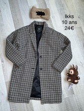 IKKS 10 Ans Fille : MANTEAU a carreaux hiver TBE