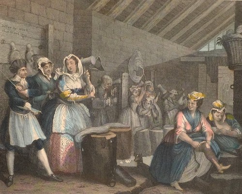 C1840 hogarth coloré - c1840,
